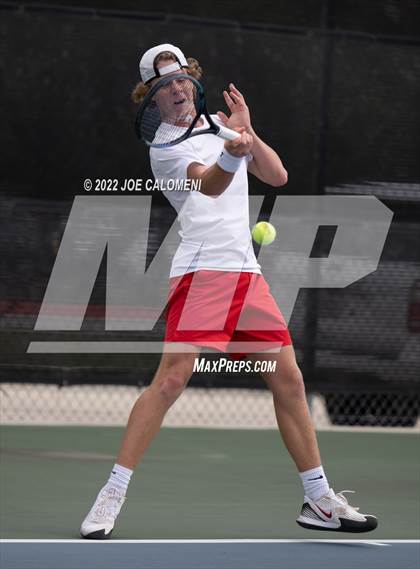 Thumbnail 1 in Tascosa vs Liberal Arts & Science Academy - Austin (UIL 5A Boys Singles State Quarterfinal) photogallery.
