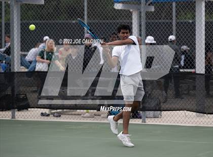 Thumbnail 3 in Tascosa vs Liberal Arts & Science Academy - Austin (UIL 5A Boys Singles State Quarterfinal) photogallery.