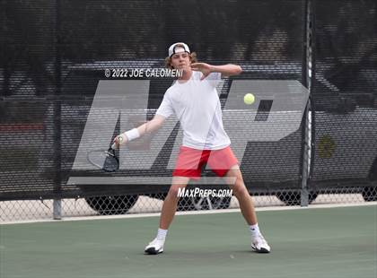 Thumbnail 1 in Tascosa vs Liberal Arts & Science Academy - Austin (UIL 5A Boys Singles State Quarterfinal) photogallery.