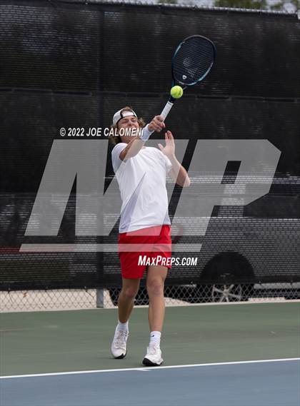 Thumbnail 3 in Tascosa vs Liberal Arts & Science Academy - Austin (UIL 5A Boys Singles State Quarterfinal) photogallery.