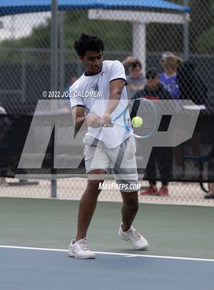 Thumbnail 1 in Tascosa vs Liberal Arts & Science Academy - Austin (UIL 5A Boys Singles State Quarterfinal) photogallery.