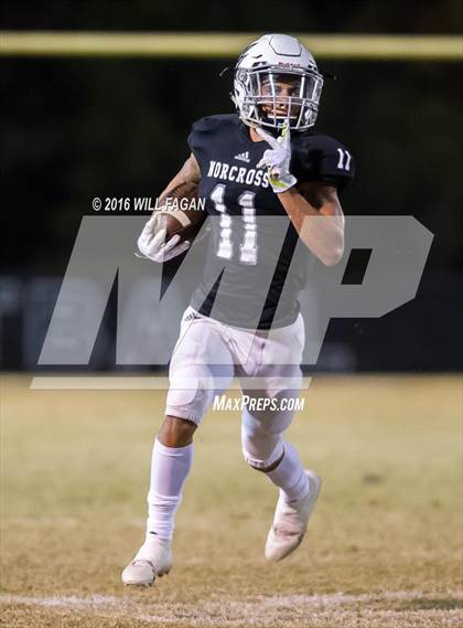 Thumbnail 2 in Norcross vs. Lowndes (GHSA 7ARound 2 Playoff) photogallery.