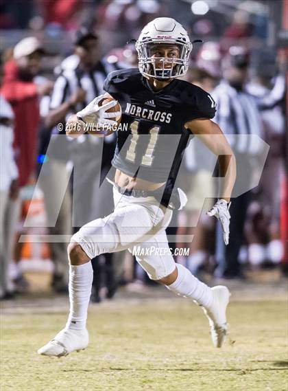 Thumbnail 3 in Norcross vs. Lowndes (GHSA 7ARound 2 Playoff) photogallery.