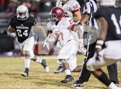 Thumbnail 1 in Norcross vs. Lowndes (GHSA 7ARound 2 Playoff) photogallery.