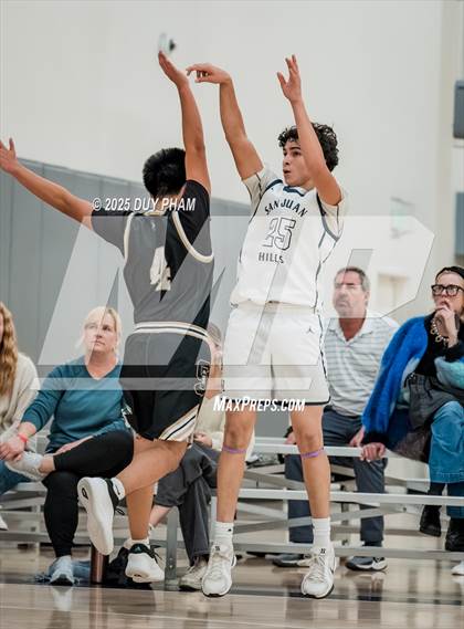 Thumbnail 2 in JV: Servite (Black) vs San Juan Hills photogallery.