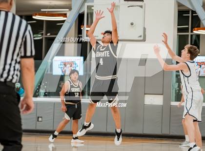 Thumbnail 1 in JV: Servite (Black) vs San Juan Hills photogallery.