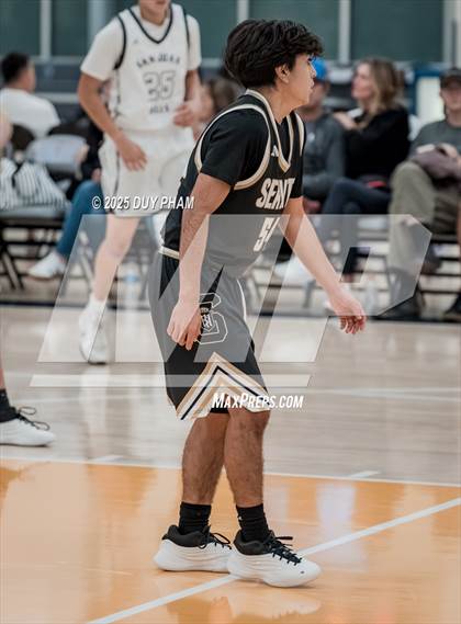 Thumbnail 1 in JV: Servite (Black) vs San Juan Hills photogallery.