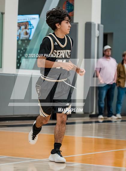 Thumbnail 2 in JV: Servite (Black) vs San Juan Hills photogallery.