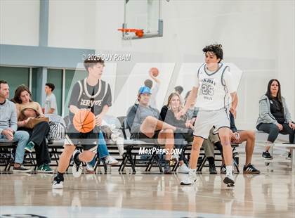 Thumbnail 1 in JV: Servite (Black) vs San Juan Hills photogallery.