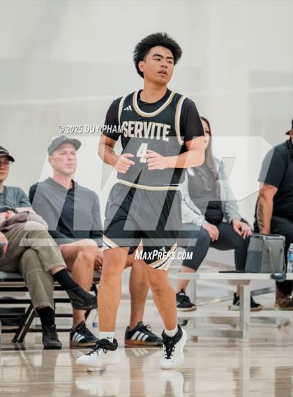 Thumbnail 1 in JV: Servite (Black) vs San Juan Hills photogallery.