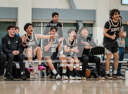 Thumbnail 1 in JV: Servite (Black) vs San Juan Hills photogallery.