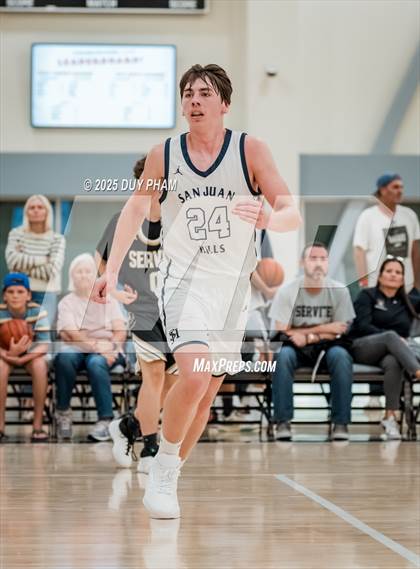 Thumbnail 1 in JV: Servite (Black) vs San Juan Hills photogallery.