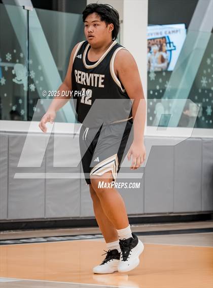 Thumbnail 3 in JV: Servite (Black) vs San Juan Hills photogallery.