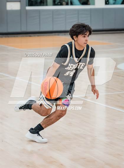 Thumbnail 3 in JV: Servite (Black) vs San Juan Hills photogallery.