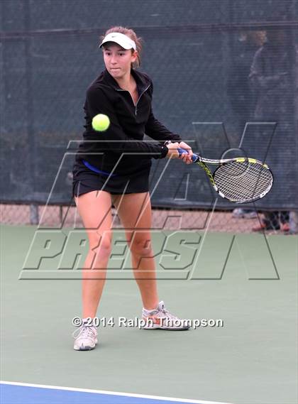 Thumbnail 2 in Saint Francis vs Rocklin (CIF NorCal  Regional Girls Tennis Championships) photogallery.