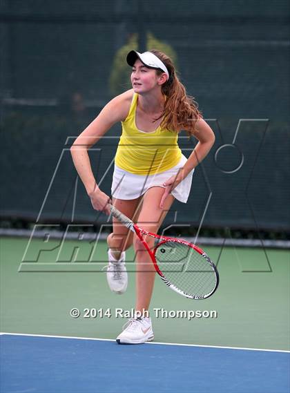 Thumbnail 2 in Saint Francis vs Rocklin (CIF NorCal  Regional Girls Tennis Championships) photogallery.