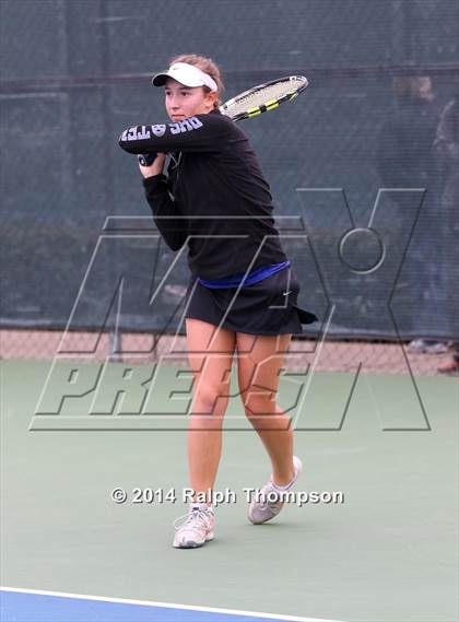 Thumbnail 3 in Saint Francis vs Rocklin (CIF NorCal  Regional Girls Tennis Championships) photogallery.