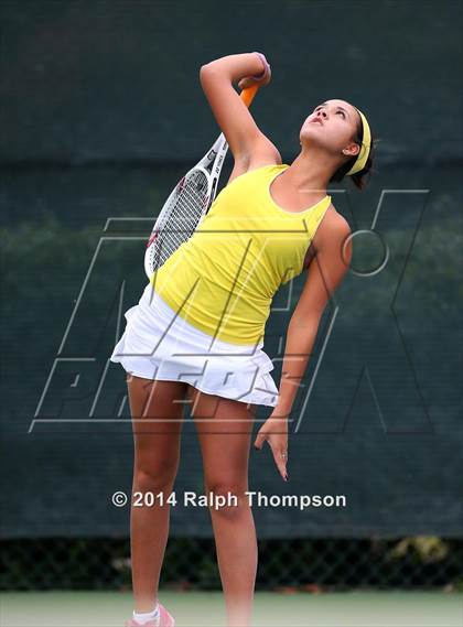 Thumbnail 1 in Saint Francis vs Rocklin (CIF NorCal  Regional Girls Tennis Championships) photogallery.