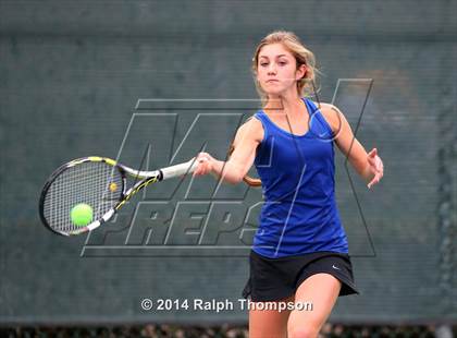 Thumbnail 3 in Saint Francis vs Rocklin (CIF NorCal  Regional Girls Tennis Championships) photogallery.