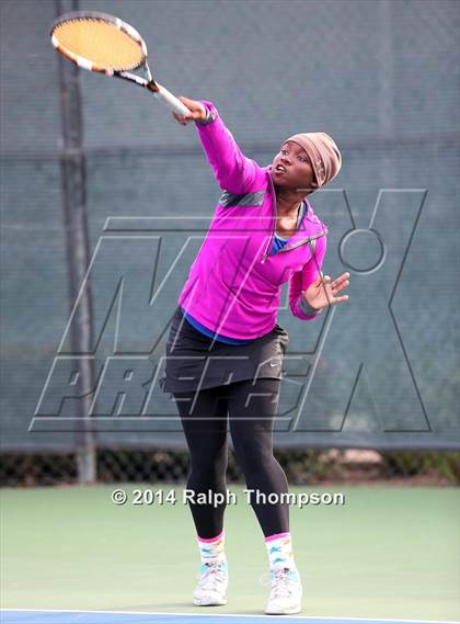 Thumbnail 3 in Saint Francis vs Rocklin (CIF NorCal  Regional Girls Tennis Championships) photogallery.