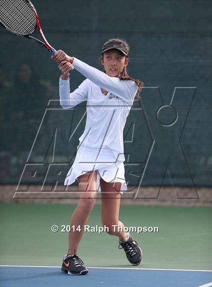 Thumbnail 1 in Saint Francis vs Rocklin (CIF NorCal  Regional Girls Tennis Championships) photogallery.