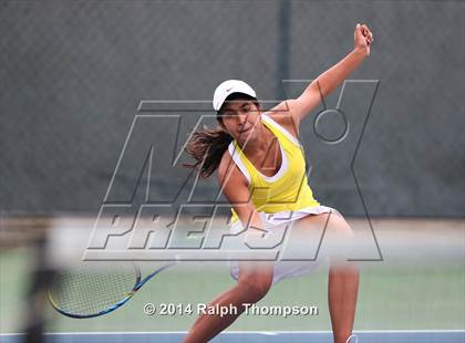 Thumbnail 2 in Saint Francis vs Rocklin (CIF NorCal  Regional Girls Tennis Championships) photogallery.