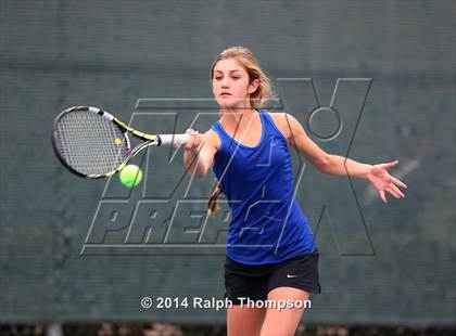 Thumbnail 2 in Saint Francis vs Rocklin (CIF NorCal  Regional Girls Tennis Championships) photogallery.