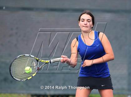 Thumbnail 1 in Saint Francis vs Rocklin (CIF NorCal  Regional Girls Tennis Championships) photogallery.