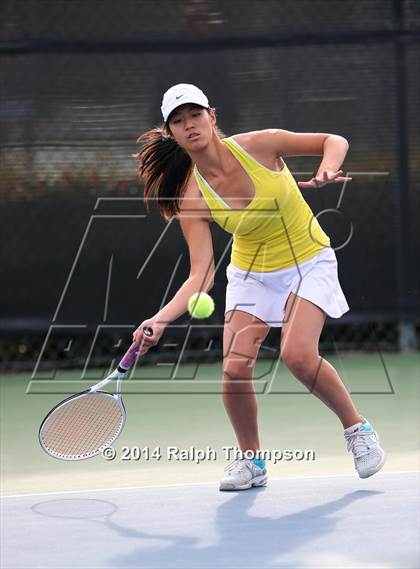 Thumbnail 1 in Saint Francis vs Rocklin (CIF NorCal  Regional Girls Tennis Championships) photogallery.