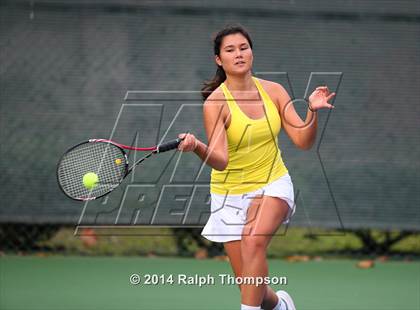 Thumbnail 1 in Saint Francis vs Rocklin (CIF NorCal  Regional Girls Tennis Championships) photogallery.