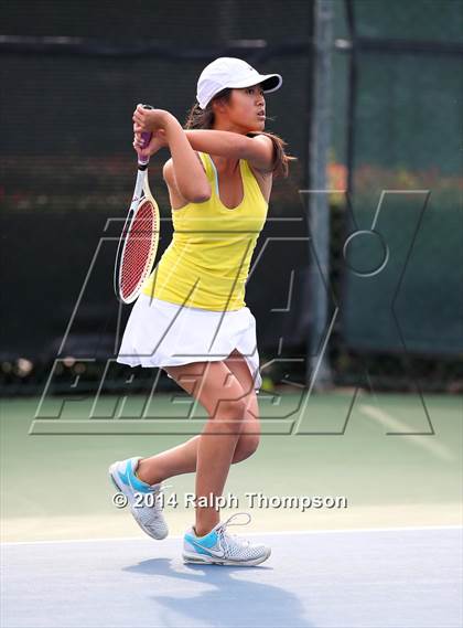 Thumbnail 1 in Saint Francis vs Rocklin (CIF NorCal  Regional Girls Tennis Championships) photogallery.