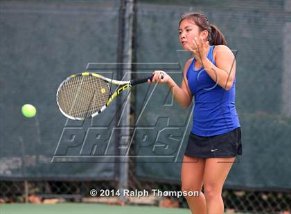 Thumbnail 3 in Saint Francis vs Rocklin (CIF NorCal  Regional Girls Tennis Championships) photogallery.