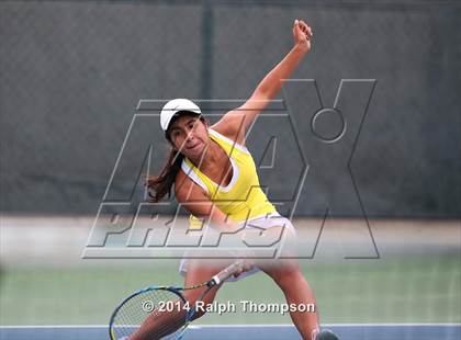 Thumbnail 3 in Saint Francis vs Rocklin (CIF NorCal  Regional Girls Tennis Championships) photogallery.