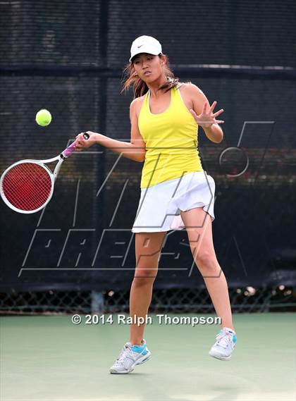 Thumbnail 1 in Saint Francis vs Rocklin (CIF NorCal  Regional Girls Tennis Championships) photogallery.