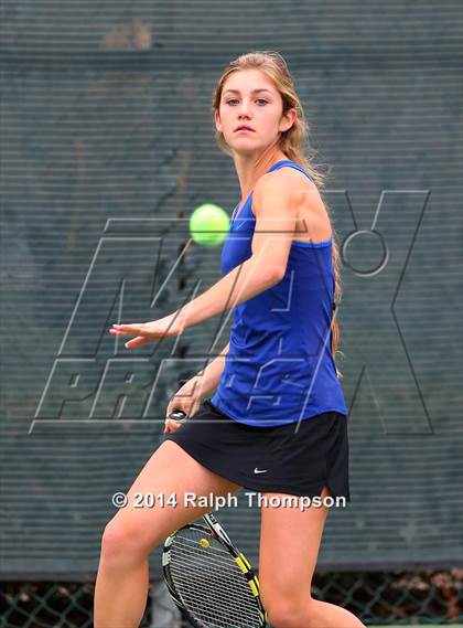 Thumbnail 3 in Saint Francis vs Rocklin (CIF NorCal  Regional Girls Tennis Championships) photogallery.