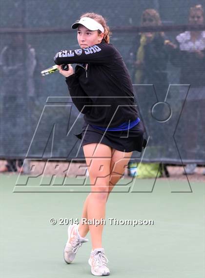 Thumbnail 1 in Saint Francis vs Rocklin (CIF NorCal  Regional Girls Tennis Championships) photogallery.