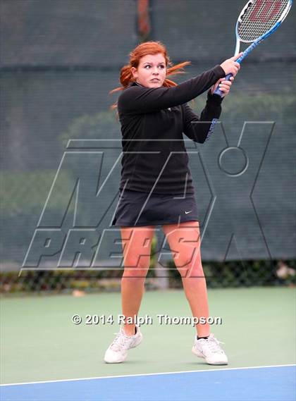 Thumbnail 2 in Saint Francis vs Rocklin (CIF NorCal  Regional Girls Tennis Championships) photogallery.