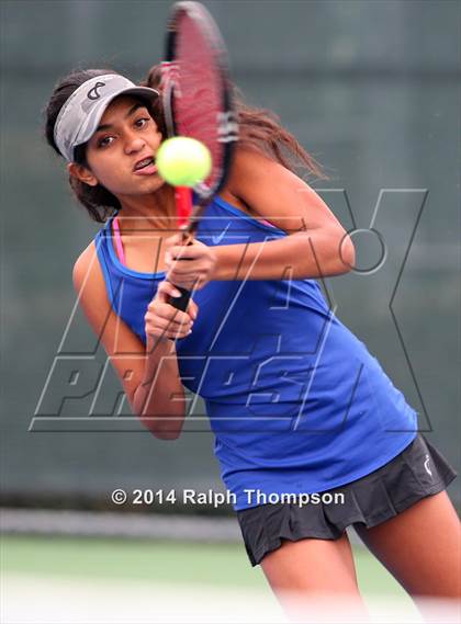 Thumbnail 2 in Saint Francis vs Rocklin (CIF NorCal  Regional Girls Tennis Championships) photogallery.