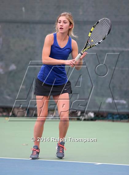 Thumbnail 2 in Saint Francis vs Rocklin (CIF NorCal  Regional Girls Tennis Championships) photogallery.