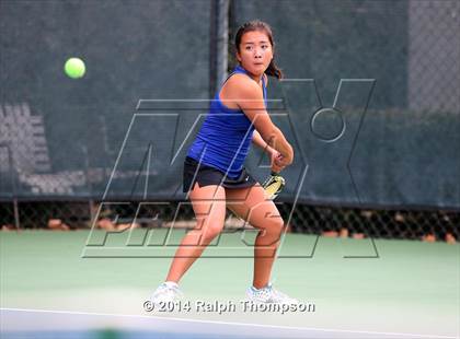 Thumbnail 3 in Saint Francis vs Rocklin (CIF NorCal  Regional Girls Tennis Championships) photogallery.