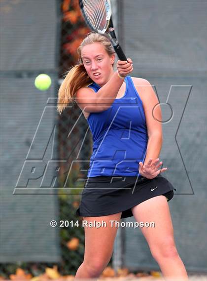 Thumbnail 3 in Saint Francis vs Rocklin (CIF NorCal  Regional Girls Tennis Championships) photogallery.