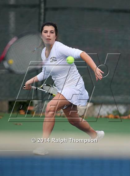 Thumbnail 2 in Saint Francis vs Rocklin (CIF NorCal  Regional Girls Tennis Championships) photogallery.