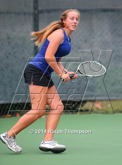 Thumbnail 2 in Saint Francis vs Rocklin (CIF NorCal  Regional Girls Tennis Championships) photogallery.