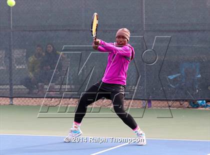 Thumbnail 2 in Saint Francis vs Rocklin (CIF NorCal  Regional Girls Tennis Championships) photogallery.