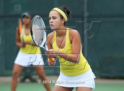 Thumbnail 2 in Saint Francis vs Rocklin (CIF NorCal  Regional Girls Tennis Championships) photogallery.