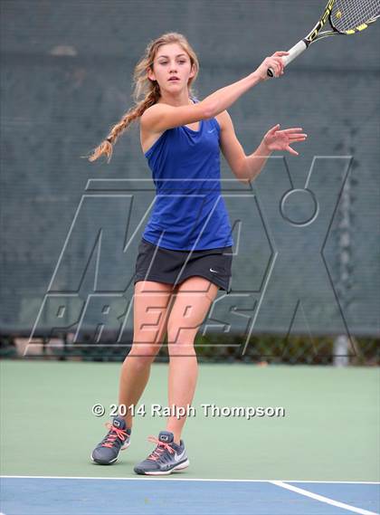 Thumbnail 1 in Saint Francis vs Rocklin (CIF NorCal  Regional Girls Tennis Championships) photogallery.