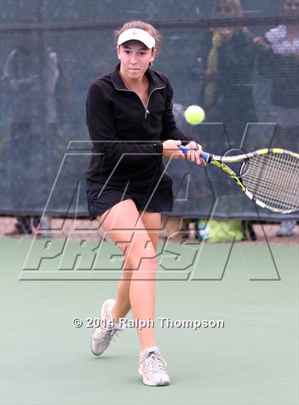 Thumbnail 2 in Saint Francis vs Rocklin (CIF NorCal  Regional Girls Tennis Championships) photogallery.