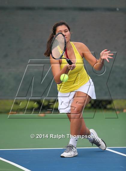 Thumbnail 3 in Saint Francis vs Rocklin (CIF NorCal  Regional Girls Tennis Championships) photogallery.