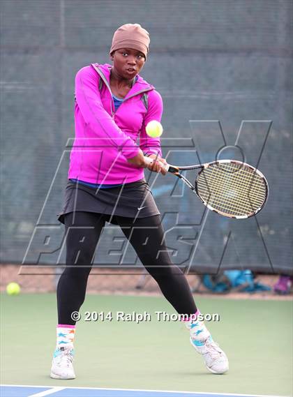 Thumbnail 1 in Saint Francis vs Rocklin (CIF NorCal  Regional Girls Tennis Championships) photogallery.