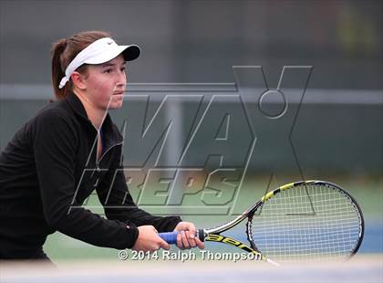 Thumbnail 2 in Saint Francis vs Rocklin (CIF NorCal  Regional Girls Tennis Championships) photogallery.